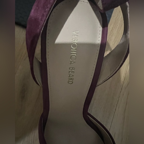 Veronica Beard Suede Magda Platform heels in Merlot - Picture 12 of 13